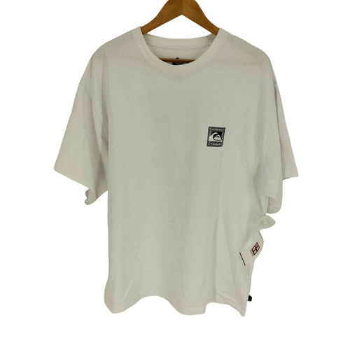 クイックシルバー Quiksilver ムラサキスポーツ ルーズフィット 両面 ボックスロゴ プリント クルーネックTシャツ メンズ import:XL