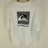 クイックシルバー Quiksilver ムラサキスポーツ ルーズフィット 両面 ボックスロゴ プリント クルーネックTシャツ メンズ import:XL