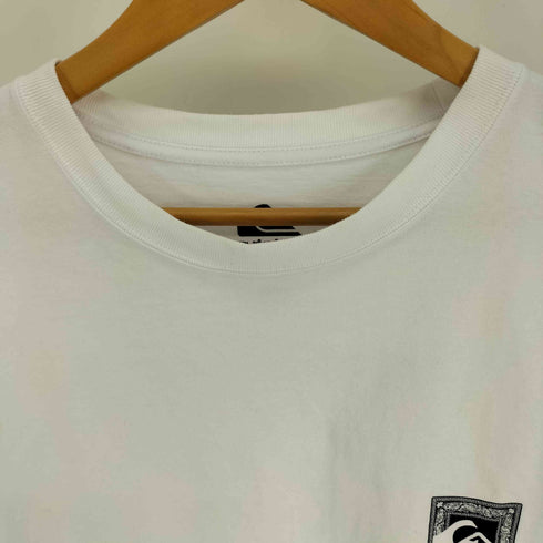クイックシルバー Quiksilver ムラサキスポーツ ルーズフィット 両面 ボックスロゴ プリント クルーネックTシャツ メンズ import:XL