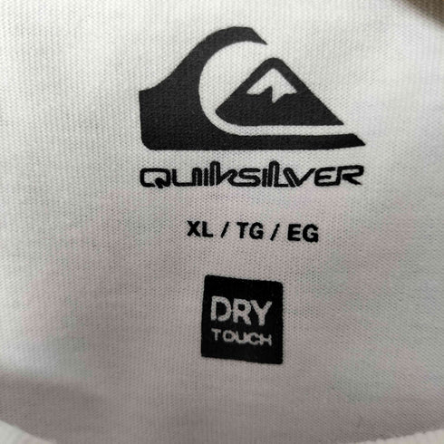 クイックシルバー Quiksilver ムラサキスポーツ ルーズフィット 両面 ボックスロゴ プリント クルーネックTシャツ メンズ import:XL