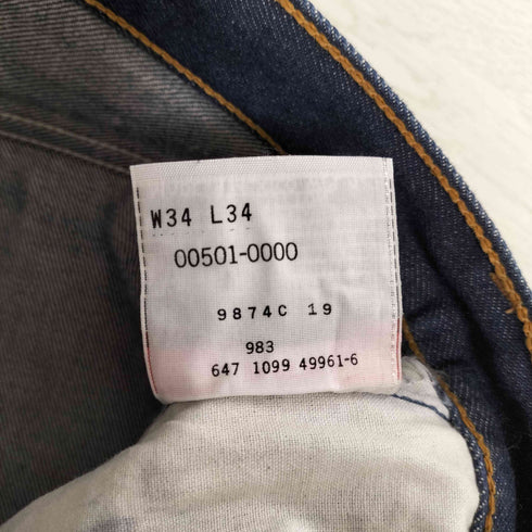 リーバイス Levis 501XX メキシコ製 ボタン裏647刻印 ボタンフライ デニムパンツ メンズ W34 L34