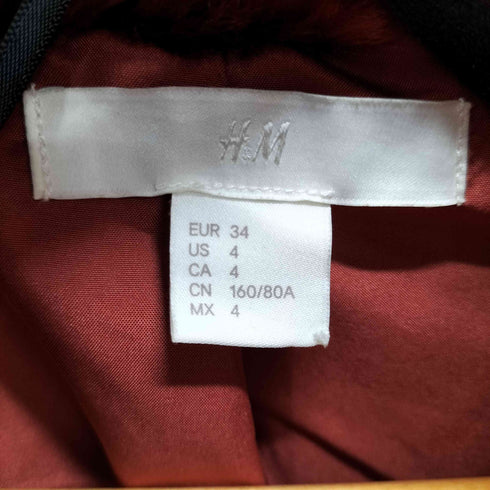 エイチアンドエム H&M ボリュームファーコート ススナップボタン レディース JPN:4