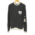 Student Apathy stripe long sleeve t-shirt ストライプ ロンT ハート刺繍 レディース JPN:L