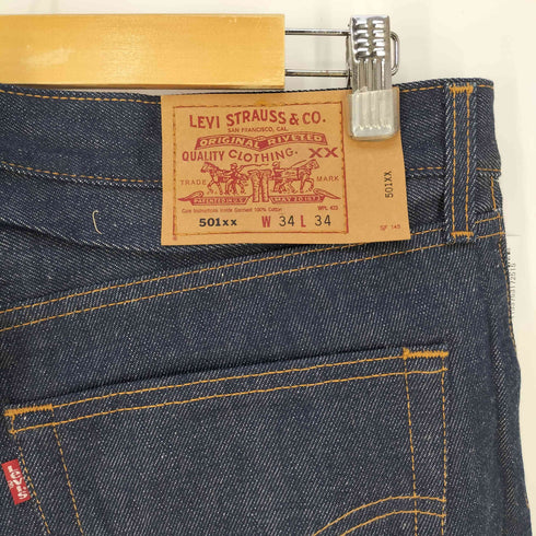 リーバイス Levis 501XX メキシコ製 ボタン裏647刻印 リジット デニムパンツ デットストック メンズ W34 L34