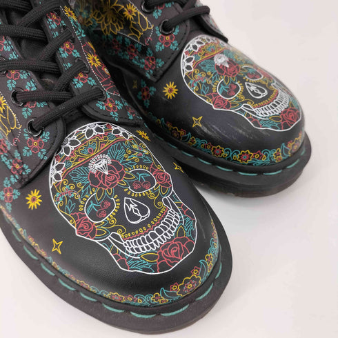ドクターマーチン Dr.Martens CORE PRINT 1460 SKULL BACKHAND レディース UK6