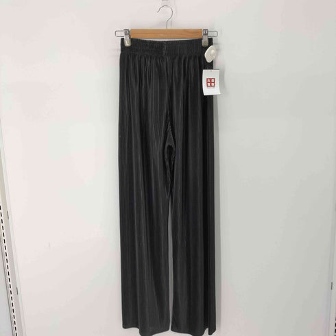 エモダ EMODA PLEATS FIT FLARE PT プリーツフレアワイドパンツ レディース FREE