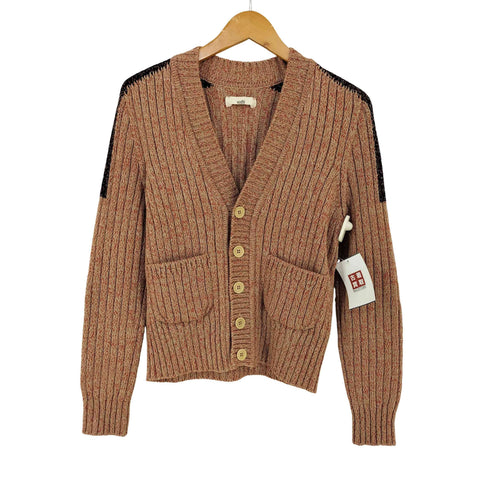 アンフィル unfil merino ribbed cardigan - mix red レディース JPN:1
