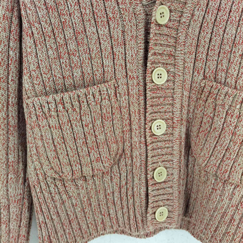 アンフィル unfil merino ribbed cardigan - mix red レディース JPN:1