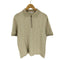 ザラ ZARA TEXTURED ZIP POLO SHIRT ハーフジップ ローゲージ ニット ポロ メンズ import:S