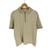 ザラ ZARA TEXTURED ZIP POLO SHIRT ハーフジップ ローゲージ ニット ポロ メンズ import:S