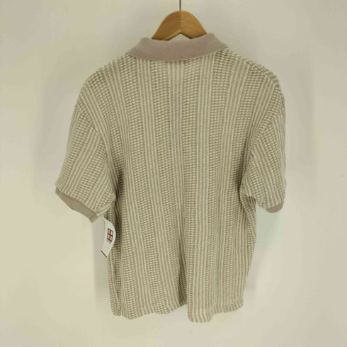 ザラ ZARA TEXTURED ZIP POLO SHIRT ハーフジップ ローゲージ ニット ポロ メンズ import:S