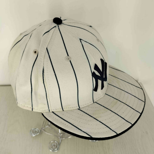 ニューエラ NEW ERA 59FIFTY AT50 WITHIN THIS CAP LIES A HISTORY ストライプ NY刺繍 ベースボール キャップ メンズ 7 3/4