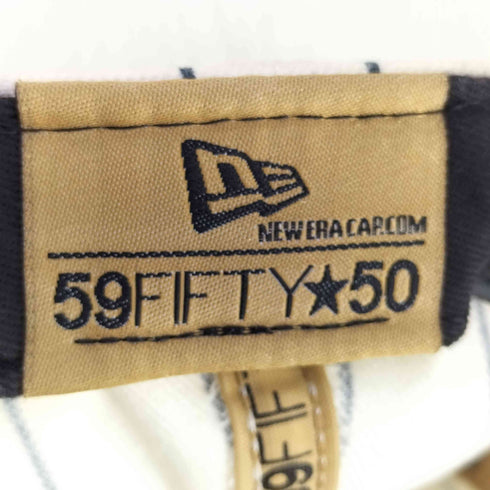 ニューエラ NEW ERA 59FIFTY AT50 WITHIN THIS CAP LIES A HISTORY ストライプ NY刺繍 ベースボール キャップ メンズ 7 3/4