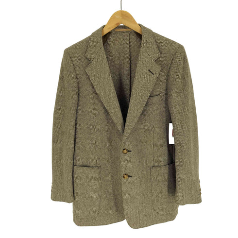 イヴサンローラン Yves Saint Laurent 70-80S ヘリンボーン 2B テーラードジャケット メンズ 175-97-87