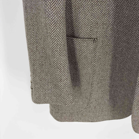 イヴサンローラン Yves Saint Laurent 70-80S ヘリンボーン 2B テーラードジャケット メンズ 175-97-87