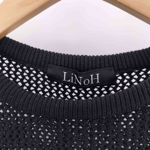 リノー LiNoH 22SS CODE YARN MESH S/S KNIT メンズ JPN:1