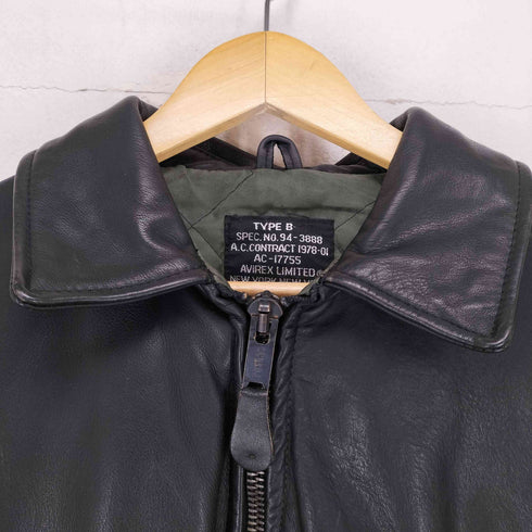 アヴィレックス AVIREX MADE IN USA TYPE B-15 レザーフライトジャケット メンズ JPN:M