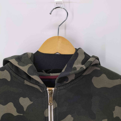 ブラックレーベルクレストブリッジ BLACK LABEL CRESTBRIDGE 迷彩柄 ヘビーオンスジップアップフーディ カモフラ メンズ JPN:3