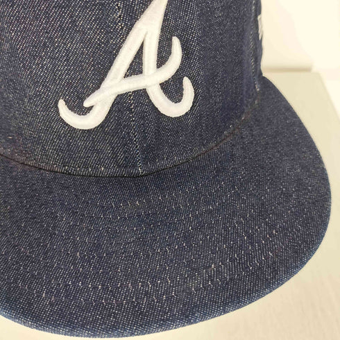 ニューエラ NEW ERA 59FIFTY AT50 WITHIN THIS CAP LIES A HISTORY ロゴ刺繍 デニム ベースボール キャップ メンズ 7 3/4