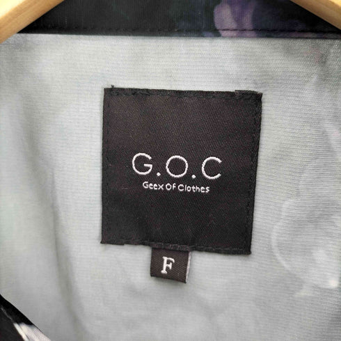 ジーオーシー G.O.C 花柄 フローラル S/S ポリエステル シャツ 韓国 メンズ FREE