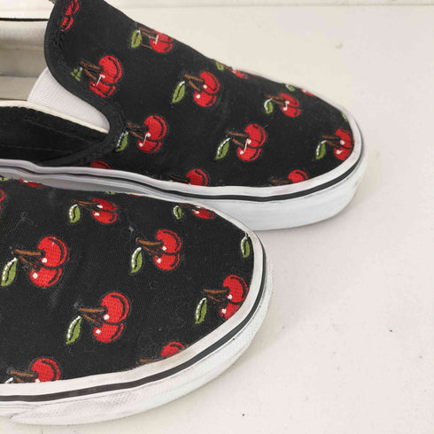 バンズ VANS CLASSIC SLIP-PN クラシックスリッポン (CHERRIES) BLACK レディース JPN:22