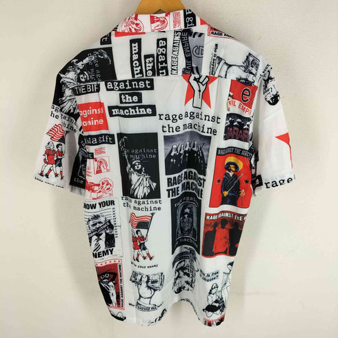 ワコマリア WACKO MARIA 20SS RAGE AGAINST THE MACHINE HAWAIIAN SHIRTS レイジアゲインストザマシーン 開襟 ループカラー 総柄 アロハシャツ メンズ XL