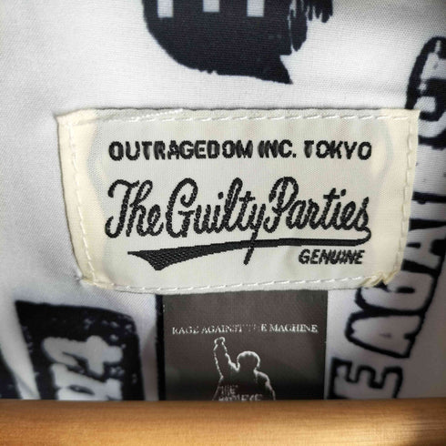 ワコマリア WACKO MARIA 20SS RAGE AGAINST THE MACHINE HAWAIIAN SHIRTS レイジアゲインストザマシーン 開襟 ループカラー 総柄 アロハシャツ メンズ XL