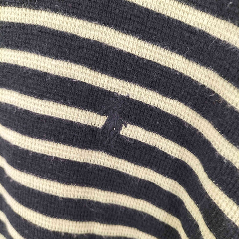 ポロバイラルフローレン Polo by RALPH LAUREN ポニー刺繍 ボーダー ニットポロシャツ メンズ import:XL