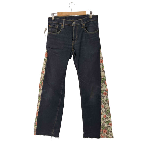 リーバイス Levis 502 リメイクフレアデニムパンツ インディゴ 異素材 再構築 ドッキング メンズ W31L33
