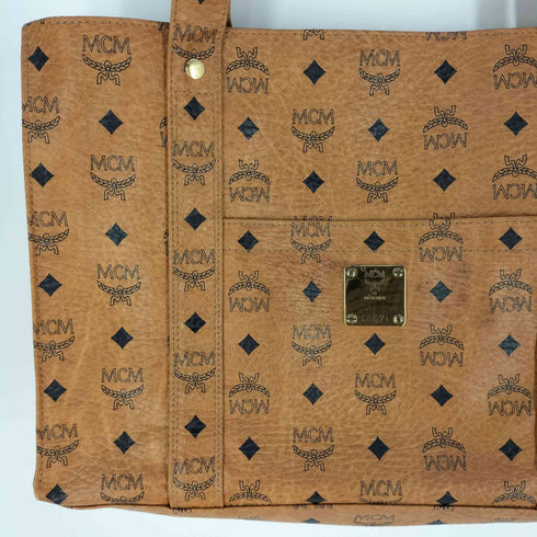 エムシーエム MCM ヴィセトス モノグラム レザー トートバッグ レディース