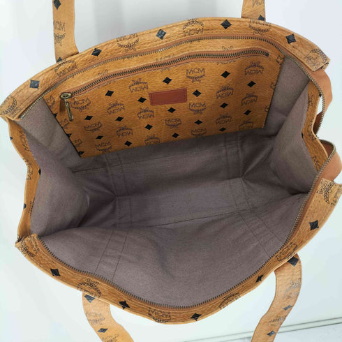 エムシーエム MCM ヴィセトス モノグラム レザー トートバッグ レディース