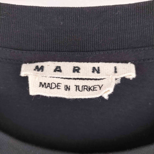 マルニ MARNI MADE IN TURKEY オーガニックジャージー ロゴプリントTシャツ メンズ EUR:48