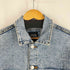 ザラ ZARA デニムトラッカージャケット ウォッシュド加工 ダメージ メンズ import:L