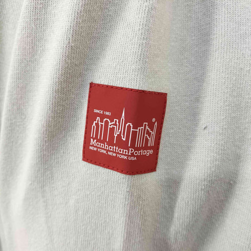 マンハッタンポーテージ Manhattan Portage JEANS FACTORY別注 フードロゴ刺繍 スウェットパーカー レディース JPN:M
