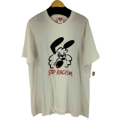 ガールズドントクライ Girls Don’t Cry White stop racism tee メンズ JPN:XL