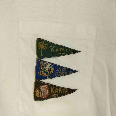 キャピタル KAPITAL 20/-天竺 ペナントリンガーT 4flags メンズ JPN:2