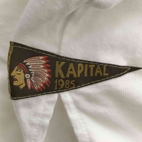 キャピタル KAPITAL 20/-天竺 ペナントリンガーT 4flags メンズ JPN:2