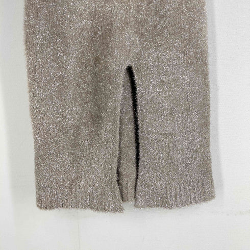 ルエレ Louere ラメニットハイウエストペンシルスカート ベージュ レディース