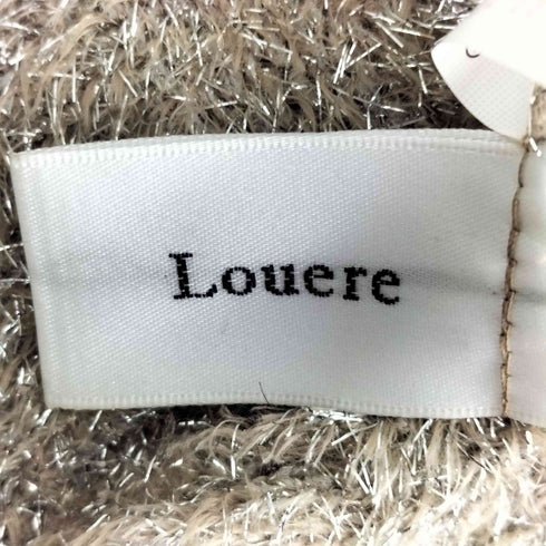 ルエレ Louere ラメニットハイウエストペンシルスカート ベージュ レディース
