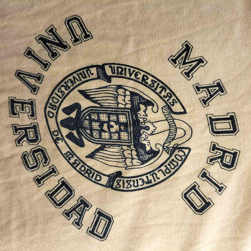 MADRID UNIVERSIDAD マドリード大学 プリント Tシャツ メンズ import:S