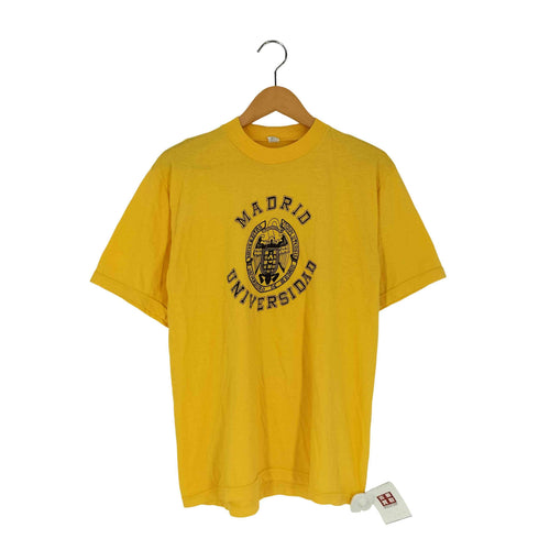 MADRID UNIVERSIDAD マドリード大学 プリント Tシャツ メンズ import:S