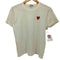 プレイコムデギャルソン PLAY COMME des GARCONS AD2007 胸刺繍 クルーネック半袖Tシャツ レディース M