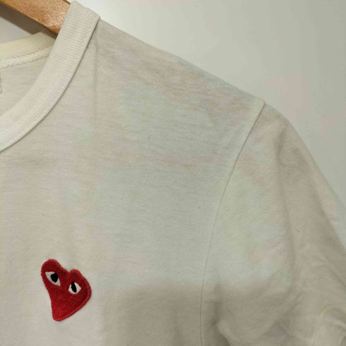 プレイコムデギャルソン PLAY COMME des GARCONS AD2007 胸刺繍 クルーネック半袖Tシャツ レディース M