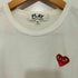 プレイコムデギャルソン PLAY COMME des GARCONS AD2007 胸刺繍 クルーネック半袖Tシャツ レディース M