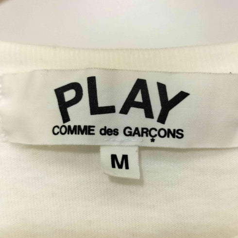 プレイコムデギャルソン PLAY COMME des GARCONS AD2007 胸刺繍 クルーネック半袖Tシャツ レディース M