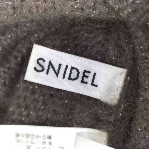 スナイデル snidel ラメラクーンプルオーバー ブラウン レディース ONE SIZE