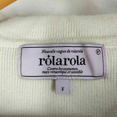 rolarola LONG SLEEVE KNIT ニットポロ レディース FREE