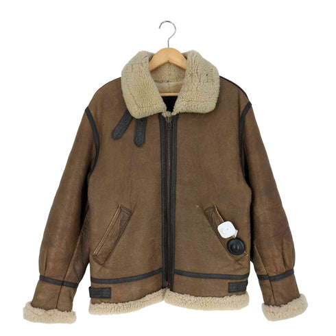 THE SOURCE社製 TYPE B-3 シープスキン ムートン フライトジャケット メンズ import:M