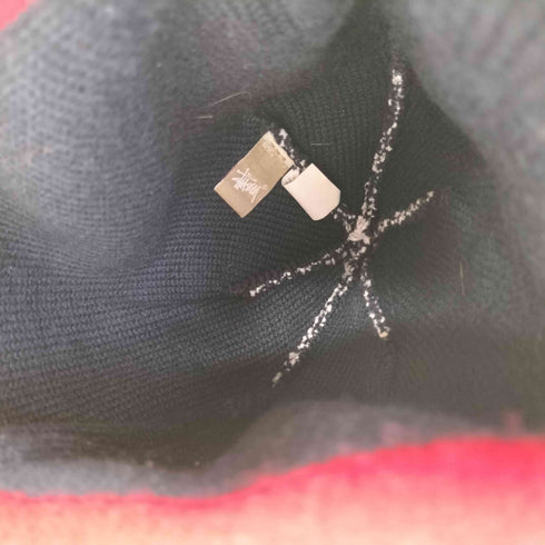 ステューシー Stussy 星条旗柄 ボンボン ニット帽 ニットキャップ ビーニー メンズ FREE