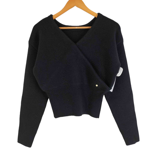 lieulien×nap カシュクール ラメニット トップス ブラック レディース FREE